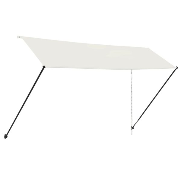 Tenda Da Sole Retrattile Con Led 400x150 Cm Crema - Image 3