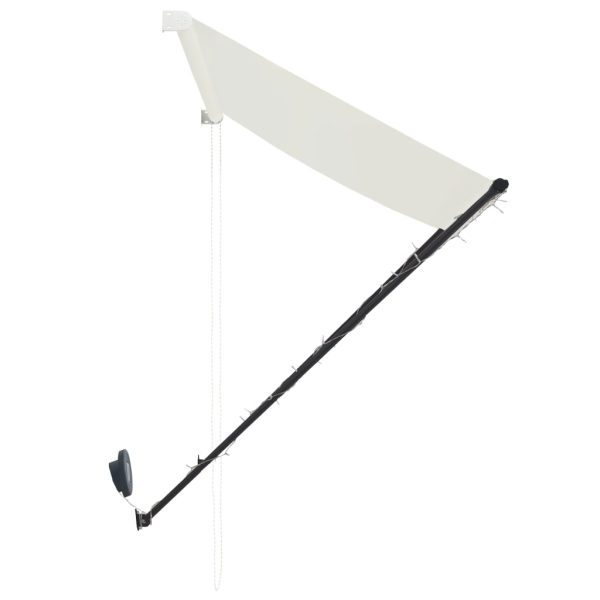 Tenda Da Sole Retrattile Con Led 400x150 Cm Crema - Image 6
