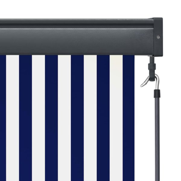 Tenda A Rullo Per Esterni 60x250 Cm Blu E Bianca - Image 6