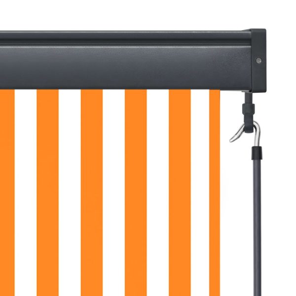 Tenda A Rullo Per Esterni 60x250 Cm Bianca E Arancione - Image 6