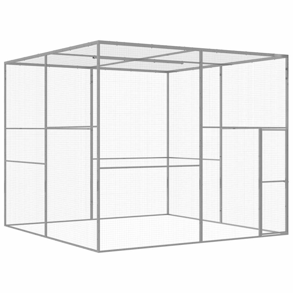 Gabbia Per Gatti 3x3x2,5 M In Acciaio Zincato