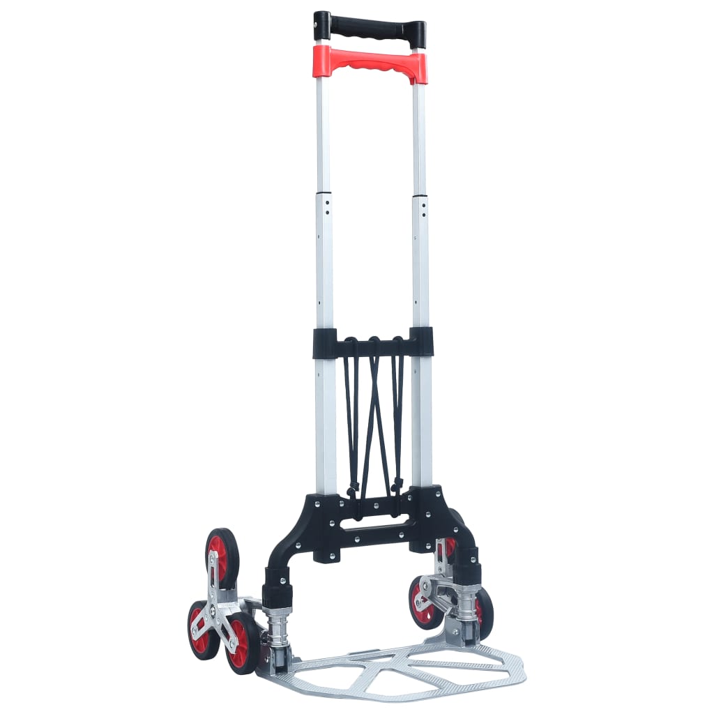 Carrello Per Scale Pieghevole 70 Kg In Alluminio Argento
