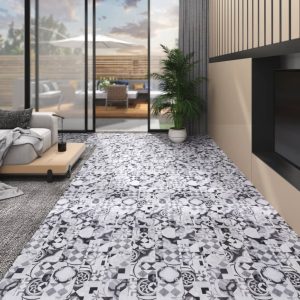 Listoni Pavimento In Pvc 5,02 M² 2 Mm Autodesivi Motivo Grigio