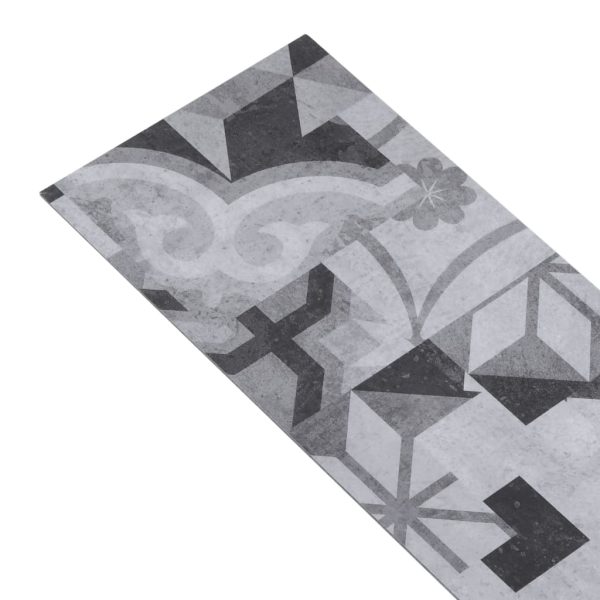 Listoni Pavimento In Pvc 5,02 M² 2 Mm Autodesivi Motivo Grigio - Image 4