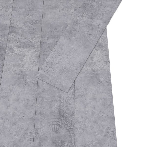 Listoni Pavimento In Pvc 4,46 M² 3mm Autoadesivi Grigio Cemento - Image 3