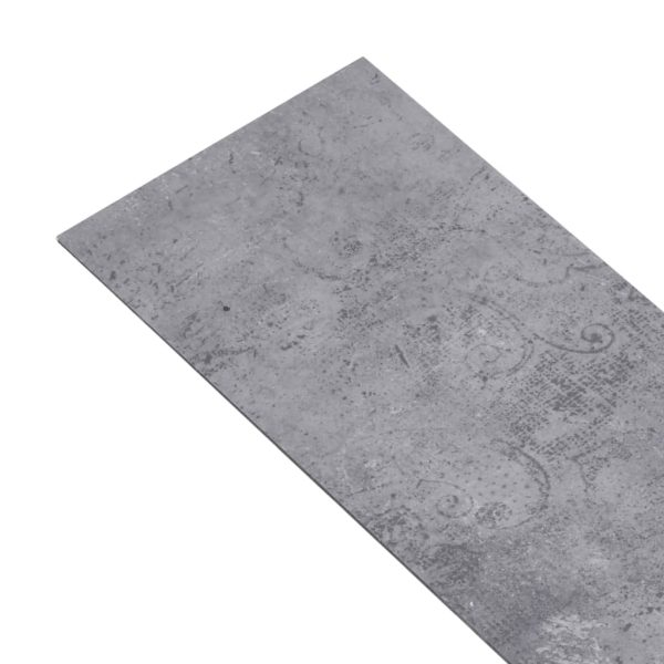 Listoni Pavimento In Pvc 4,46 M² 3mm Autoadesivi Grigio Cemento - Image 4