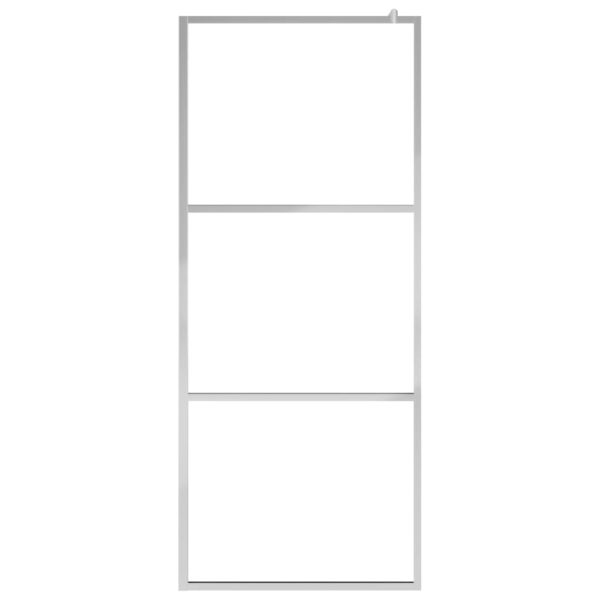 Parete Per Doccia WalK-In In Vetro Trasparente Esg 80x195 cm - Image 3