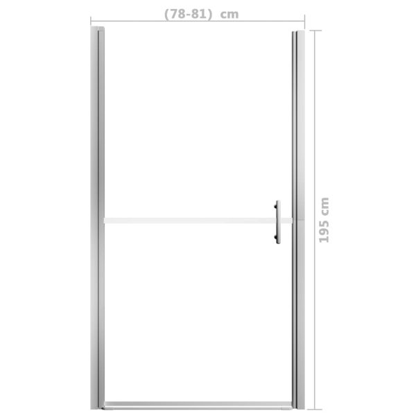 Porta Per Doccia In Vetro Temperato Smerigliato 81x195 cm - Image 5