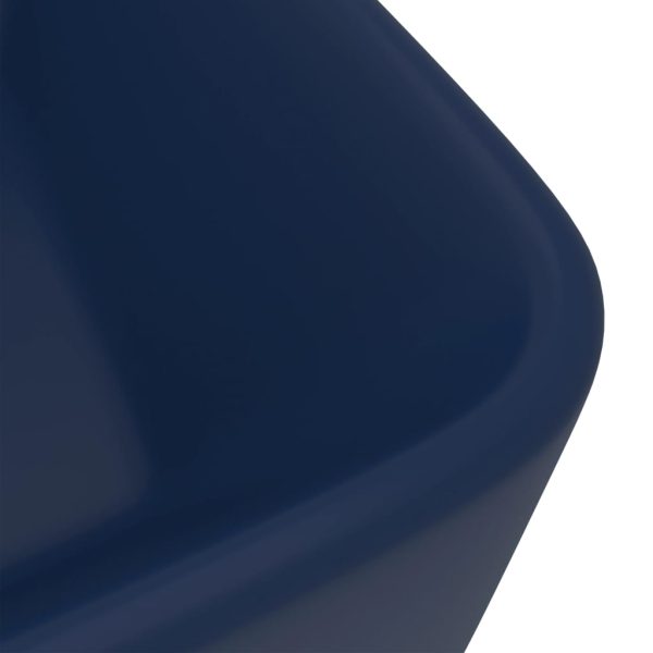 Lavandino Luxury Blu Scuro Opaco 41x30x12 Cm In Ceramica - Image 5