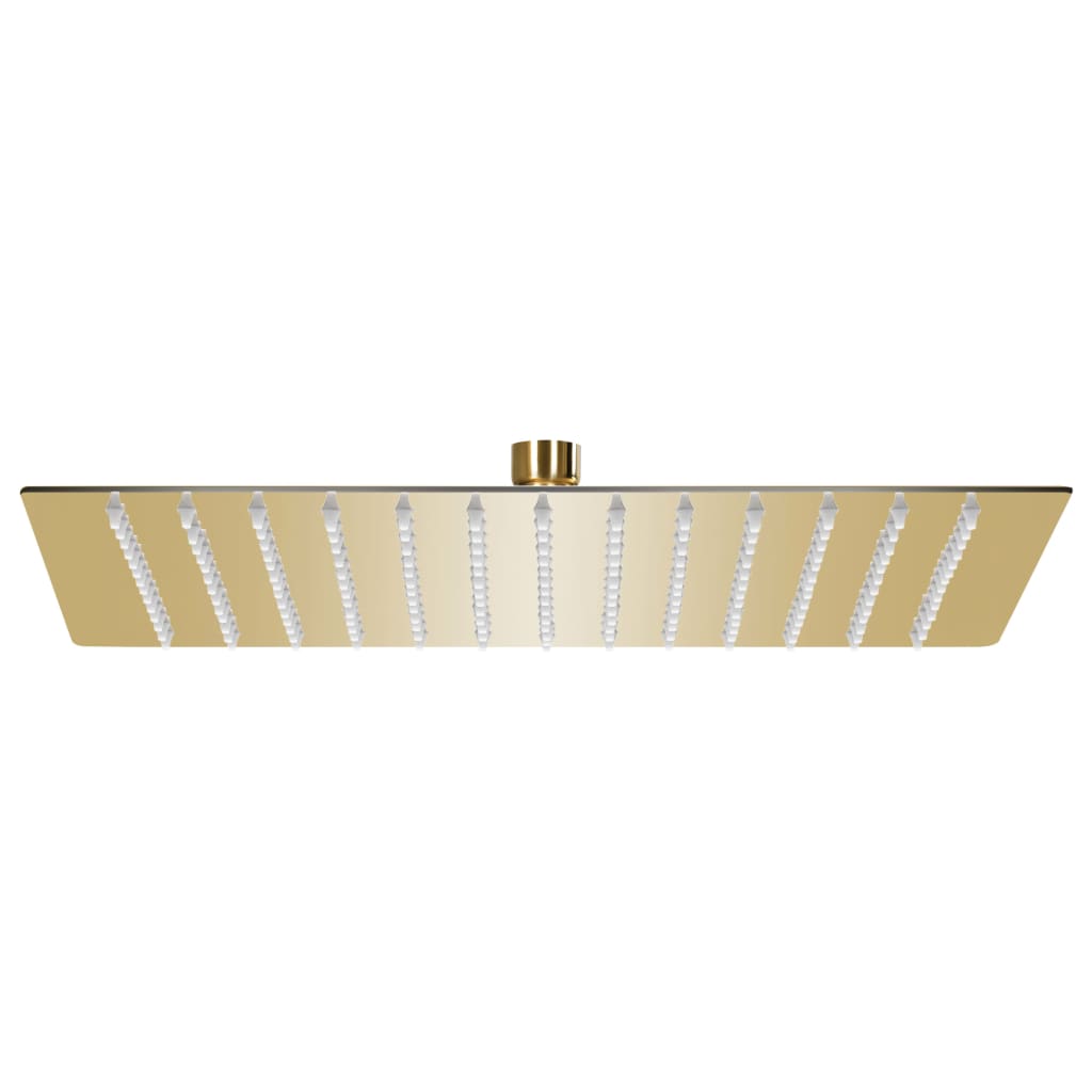 Testa Doccia A Pioggia In Acciaio Inox 30x30 Cm Quadrata Oro