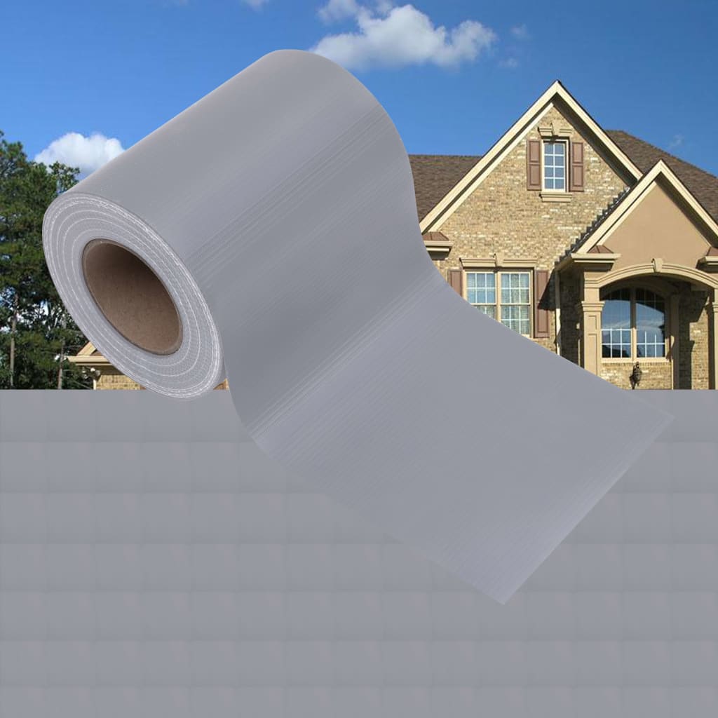Recinzione Frangivento Da Giardino Pvc 35x0,19m Grigio Chiaro