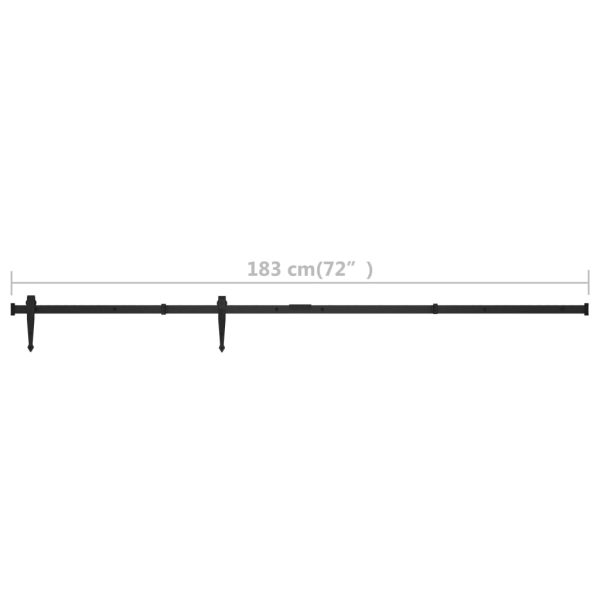 Kit Mini Anta Scorrevole Armadio In Acciaio Al Carbonio 183 cm - Image 6