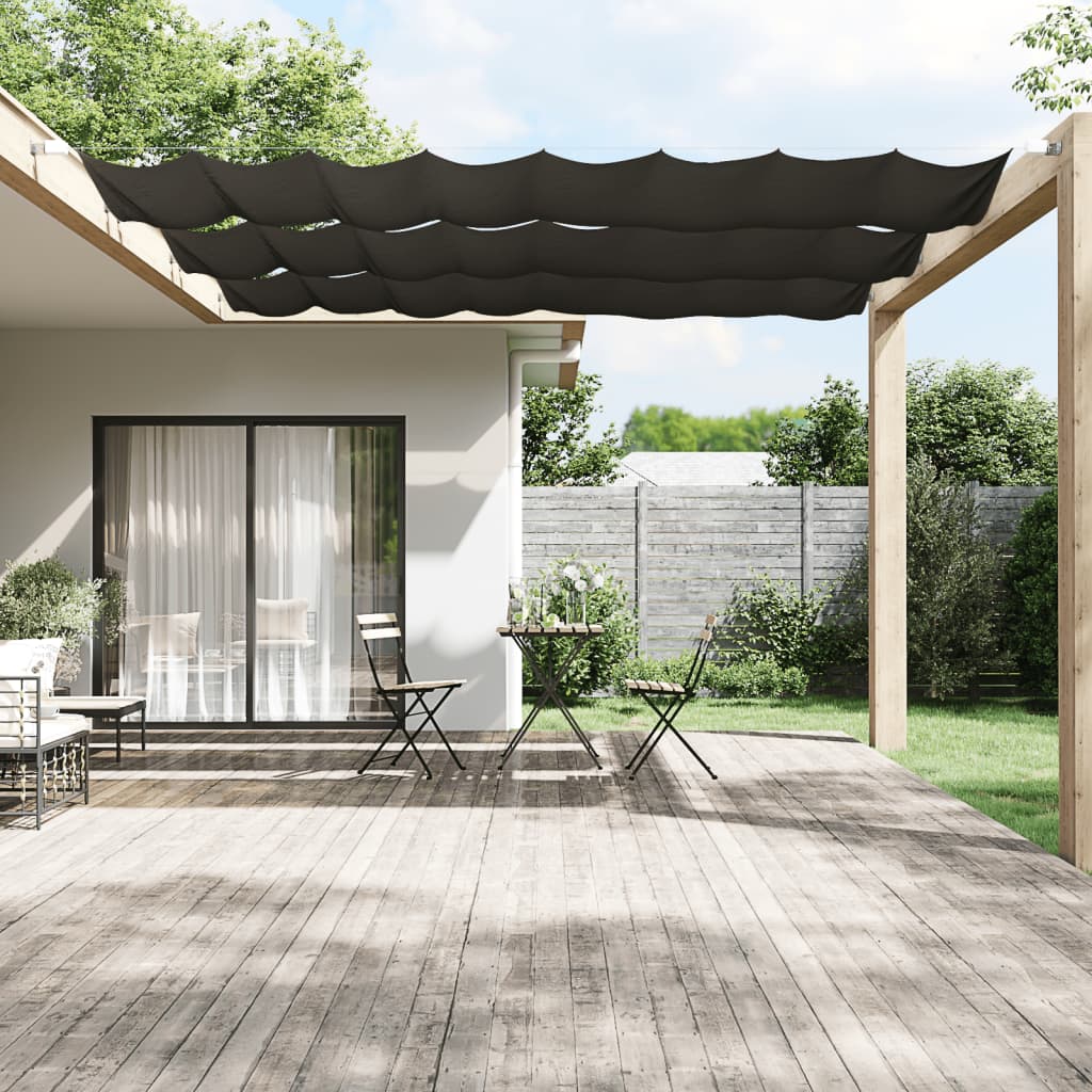 Paravento Verticale Antracite 60x800 Cm In Tessuto Oxford