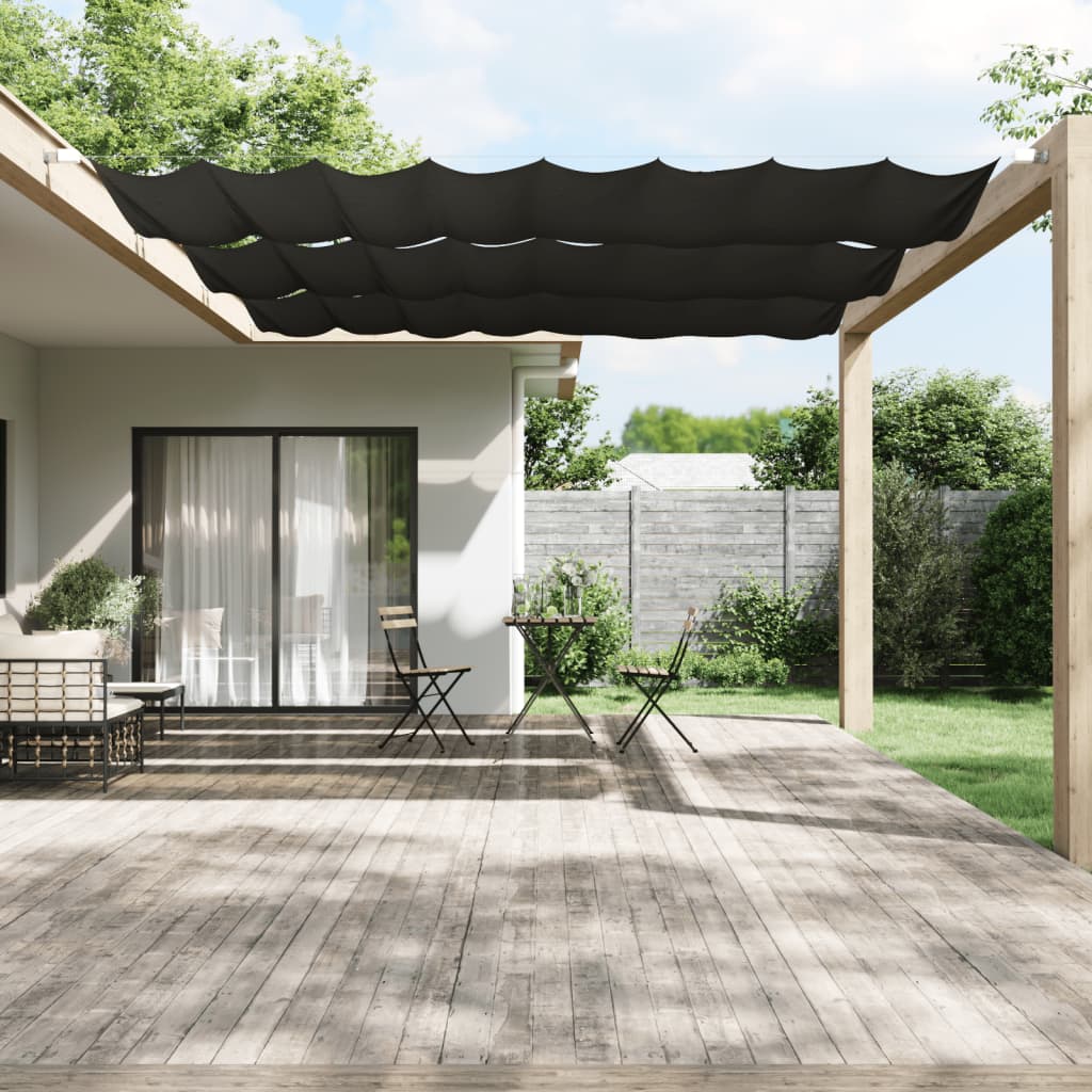 Paravento Verticale Antracite 180x800 Cm Tessuto Oxford