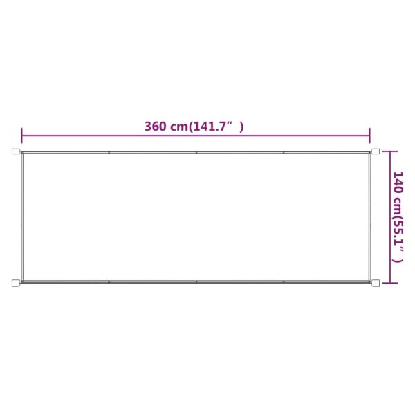 Paravento Verticale Grigio Talpa 140x360 Cm In Tessuto Oxford - Image 6