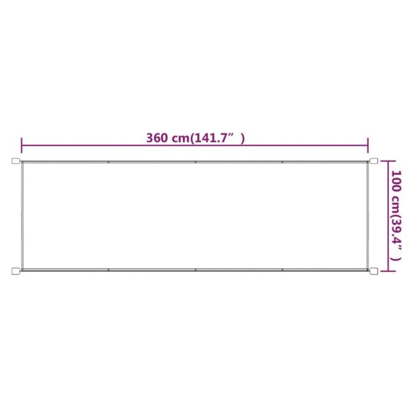 Paravento Verticale Blu 100x360 Cm In Tessuto Oxford - Image 6