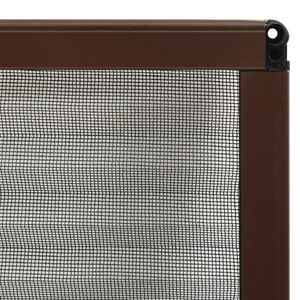 Zanzariera Plissettata Finestre In Alluminio Marrone 80x100 cm - Image 6