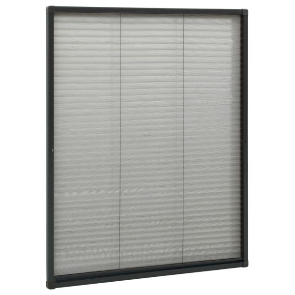 Zanzariera Plissettata Finestre In Alluminio Antracite 80x100cm - Image 3