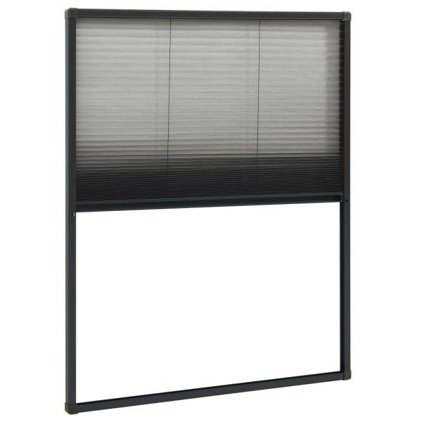 Zanzariera Plissettata Finestre In Alluminio Antracite 80x100cm - Image 4