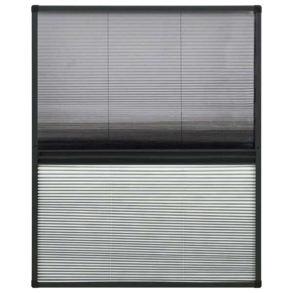Zanzariera Plissettata Finestra Alluminio 80x100 Cm Con Tendina - Image 3