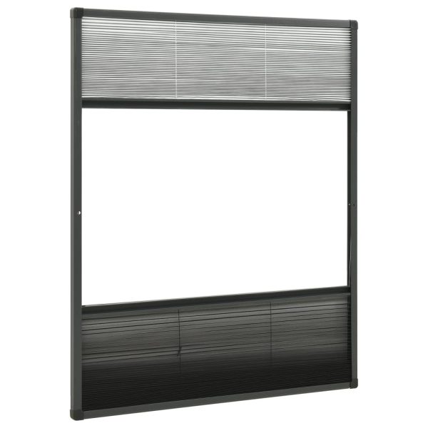 Zanzariera Plissettata Finestra Alluminio 80x100 Cm Con Tendina - Image 4