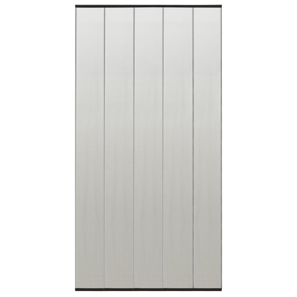 Zanzariera Per Porta Con 5 Sezioni A Rete Nera 120x240 cm