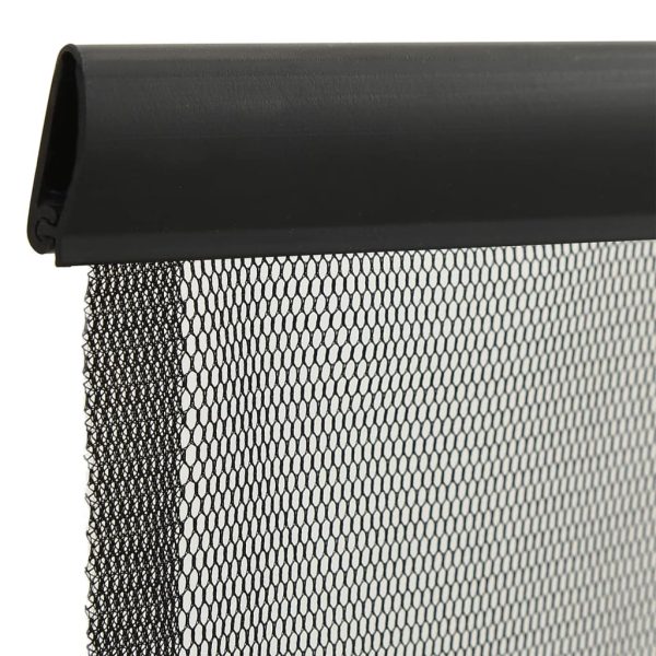 Zanzariera Per Porta Con 5 Sezioni A Rete Nera 120x240 cm - Image 4
