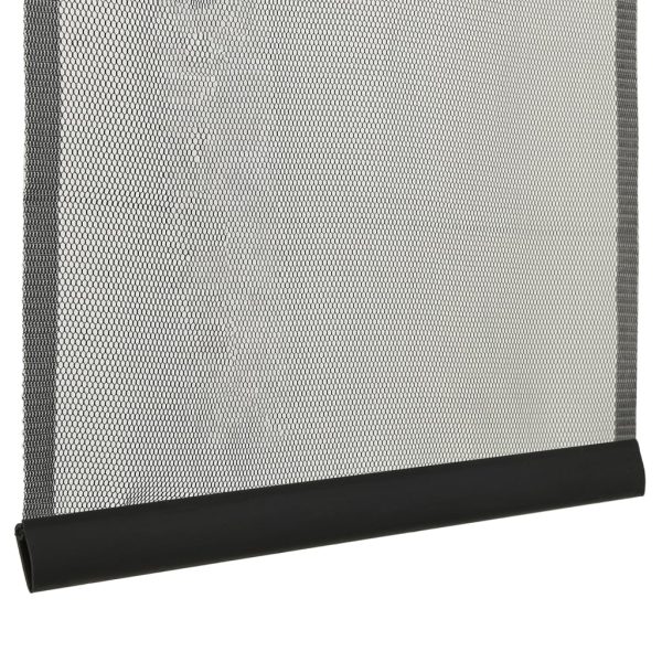 Zanzariera Per Porta Con 5 Sezioni A Rete Nera 120x240 cm - Image 5