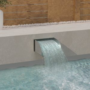 Cascata Con Led 30x34x14 Cm In Acciaio Inox 304