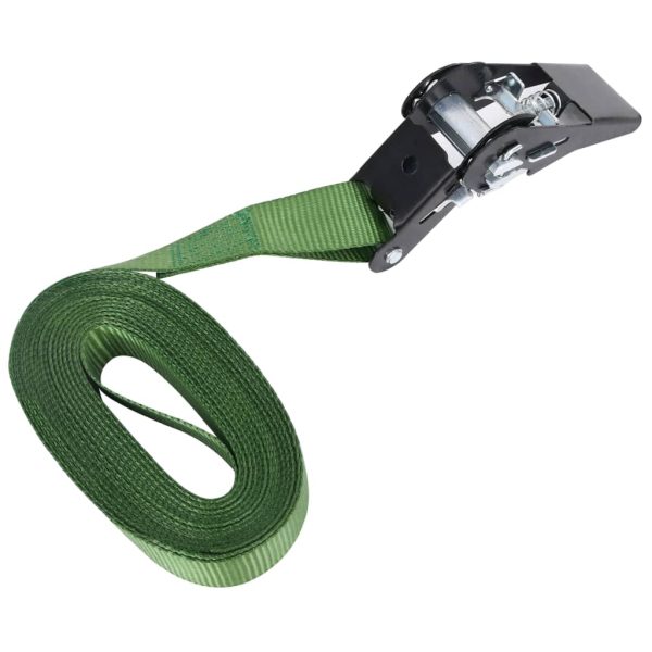 Cinghie D'ancoraggio A Cricchetto 20 Pz 800 Dan 6m Verde - Image 5