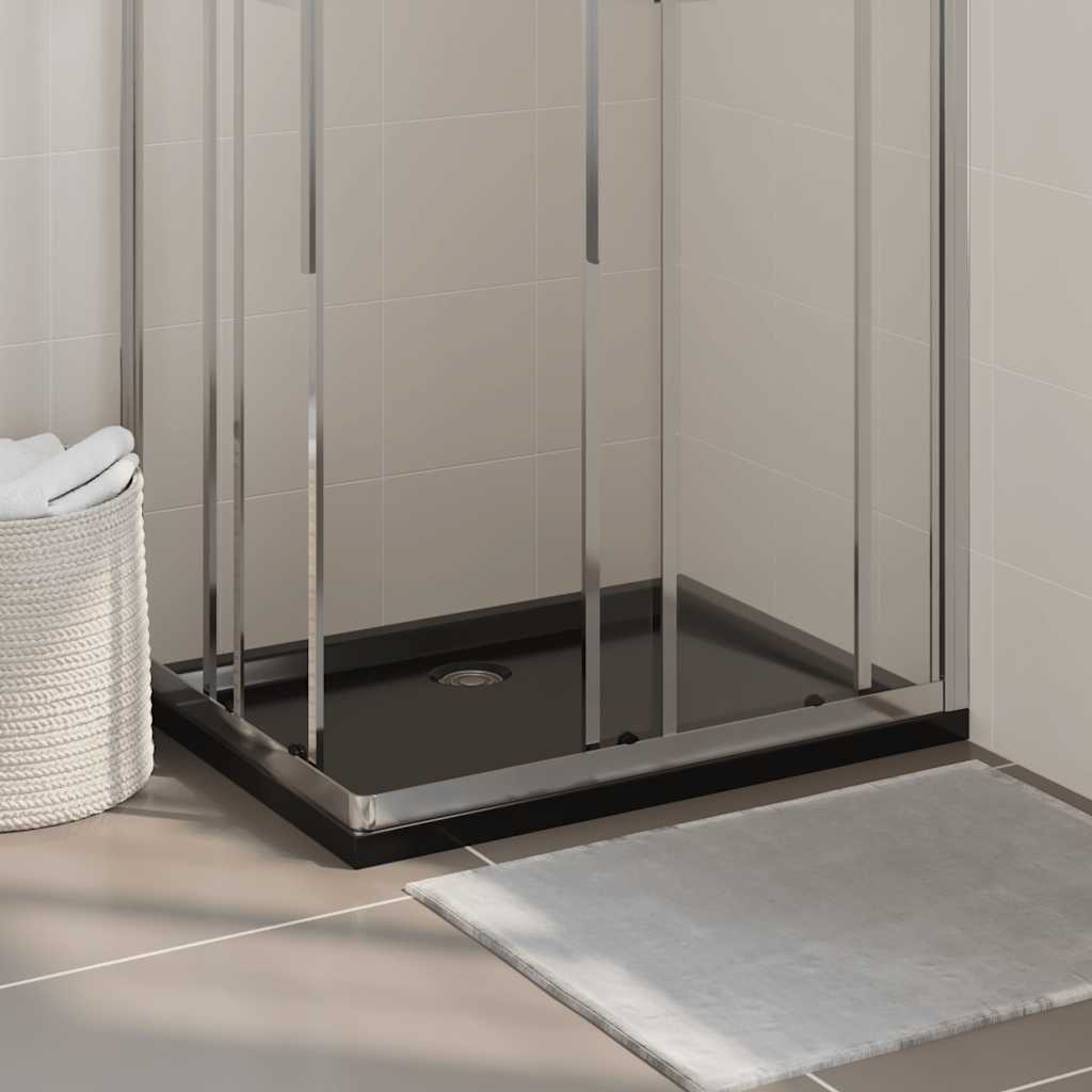 Piatto Doccia In Abs Rettangolare Nero 70x90 cm