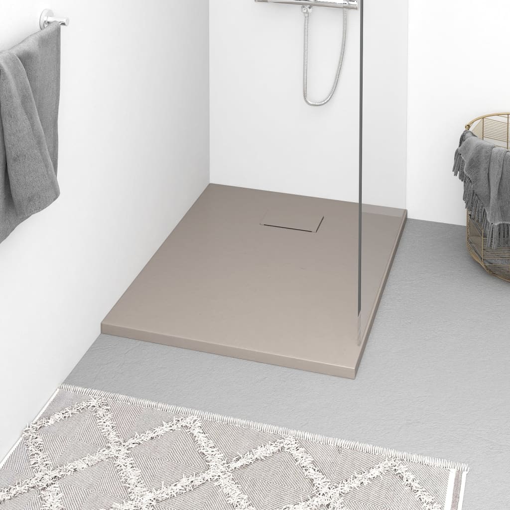Piatto Doccia In Smc Marrone 90x70 cm