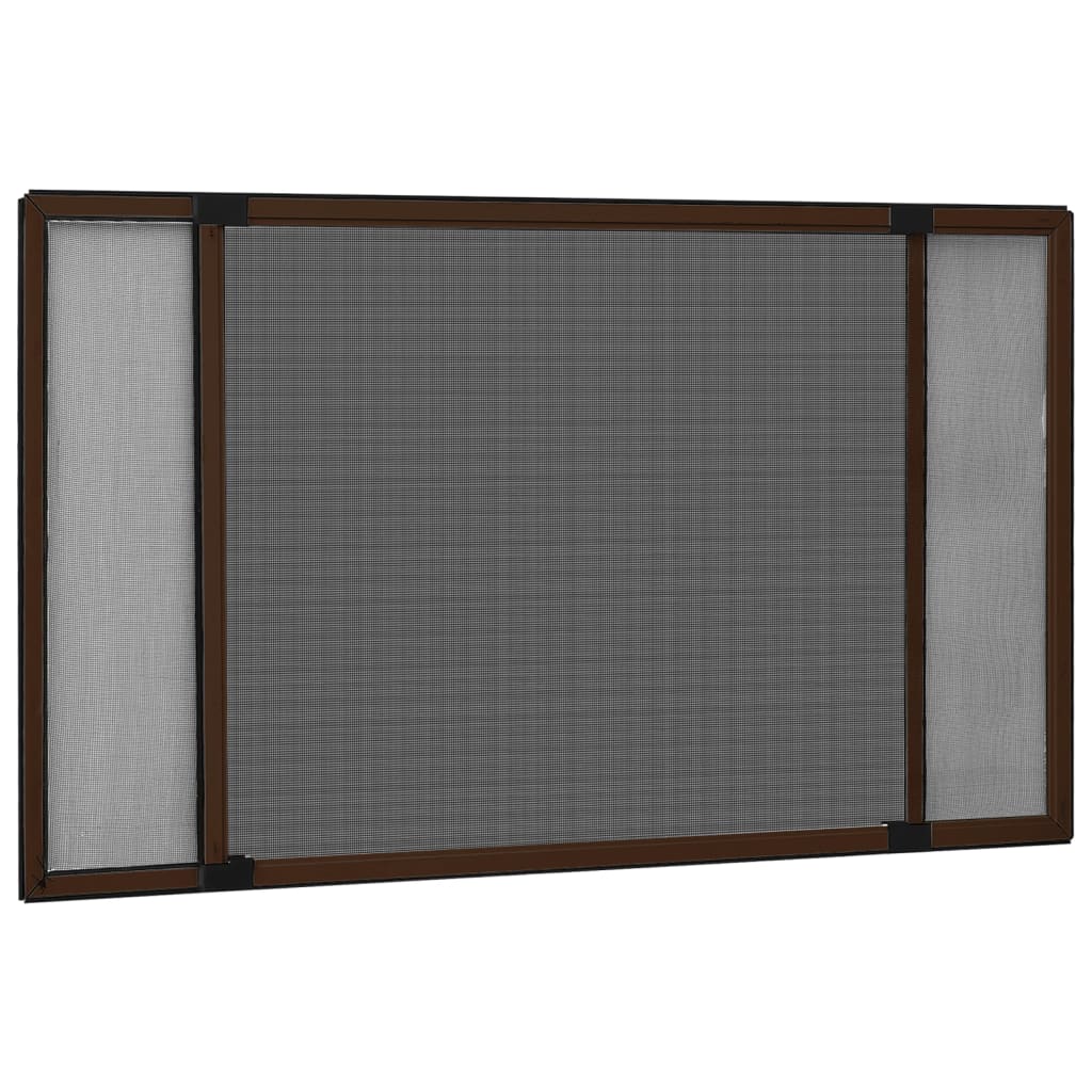 Zanzariera Allungabile Per Finestre Marrone (100-193)x75 cm