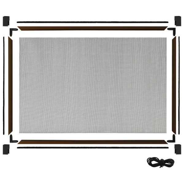 Zanzariera Allungabile Per Finestre Marrone (100-193)x75 cm - Image 6