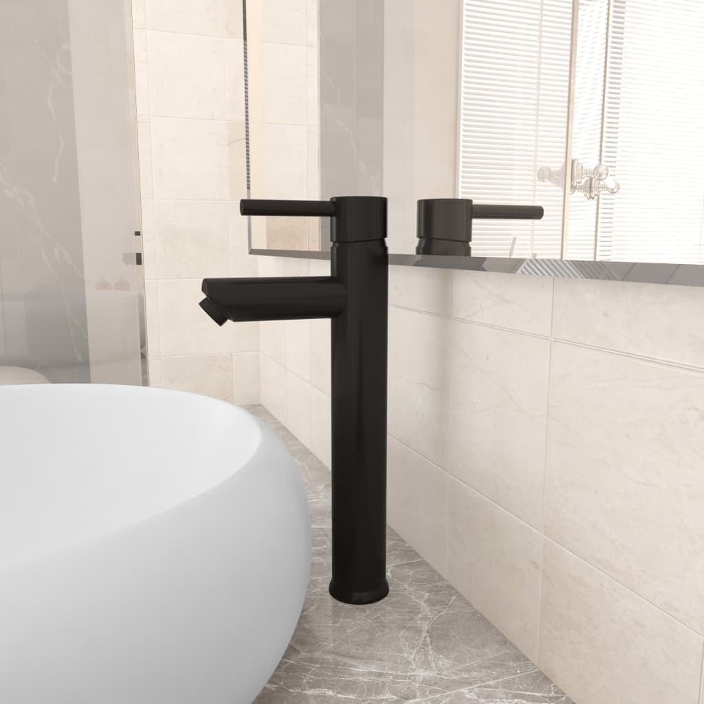 Rubinetto Miscelatore Da Bagno Nero 12x30 cm