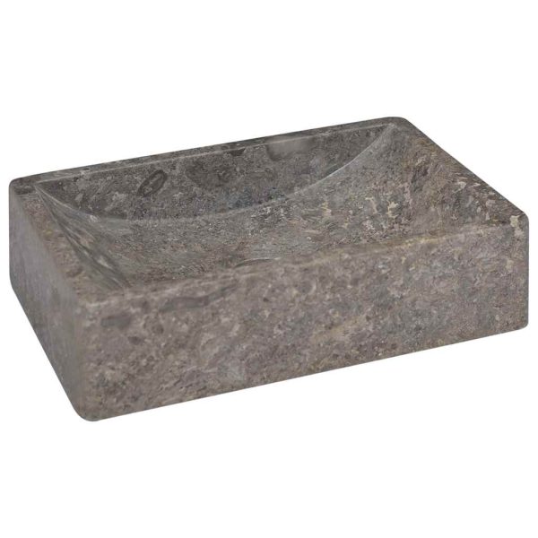 Lavello 45x30x12 Cm Marmo Lucido Grigio - Image 6