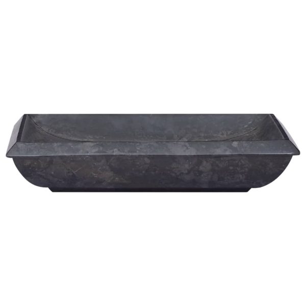 Lavandino Nero 50x35x10 Cm In Marmo - Image 3
