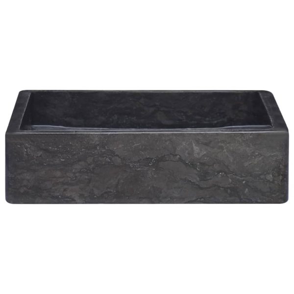Lavandino Nero 40x40x10 Cm In Marmo - Image 3