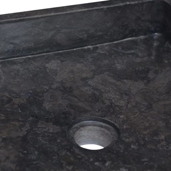 Lavandino Nero 40x40x10 Cm In Marmo - Image 5
