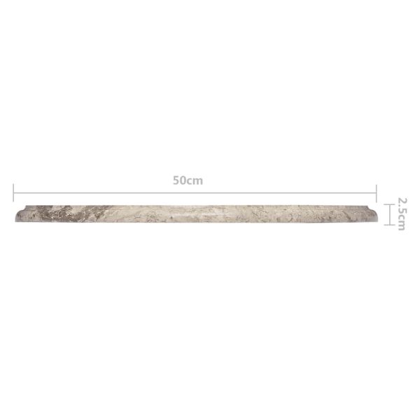 Piano Per Tavolo Grigio Ø50x2,5 Cm In Marmo - Image 6