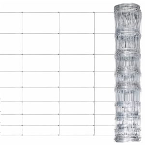 Recinzione Da Giardino In Acciaio Zincato 50x1,2 M Argento