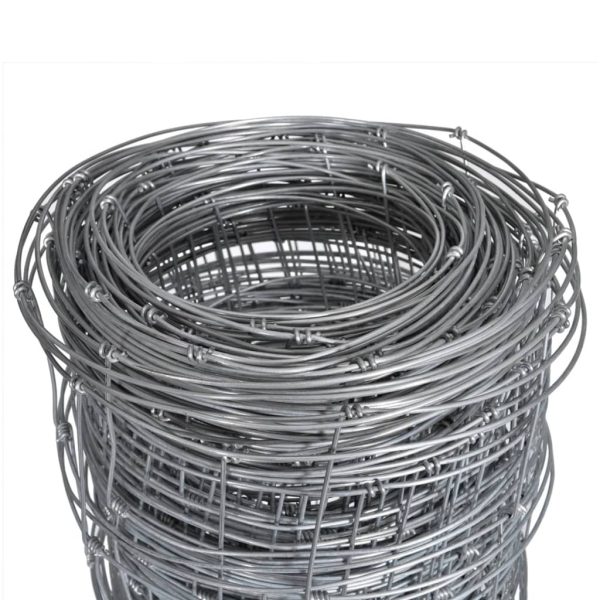 Recinzione Da Giardino In Acciaio Zincato 50x1,2 M Argento - Image 3