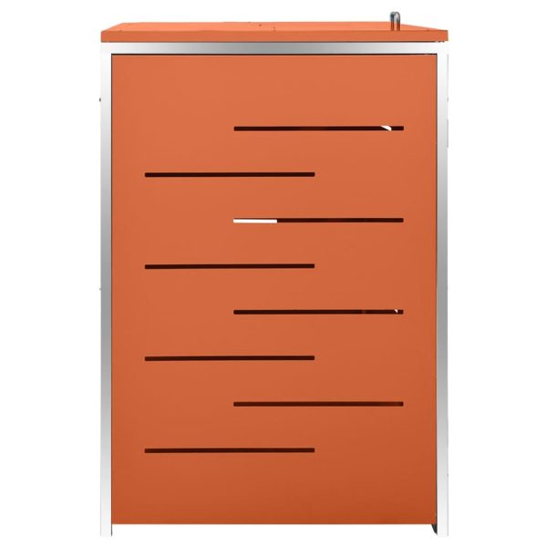 Copribidone Per Spazzatura Triplo 207x77,5x112,5cm Acciaio Inox - Image 6
