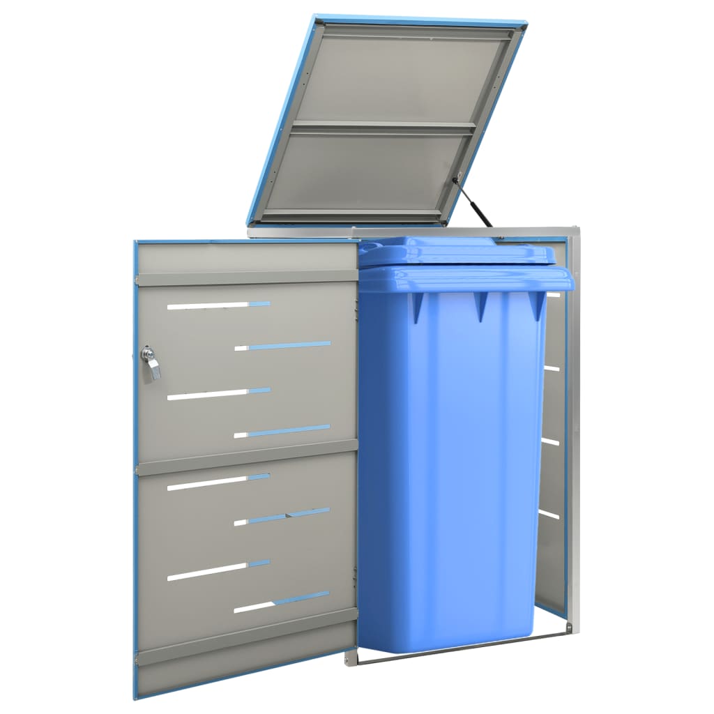 Copribidone Per Spazzatura Singolo 69x77,5x112,5cm Acciaio Inox