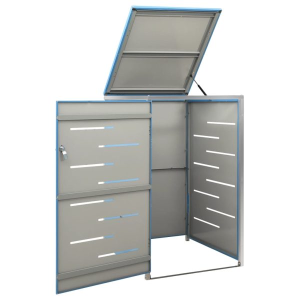 Copribidone Per Spazzatura Singolo 69x77,5x112,5cm Acciaio Inox - Image 3
