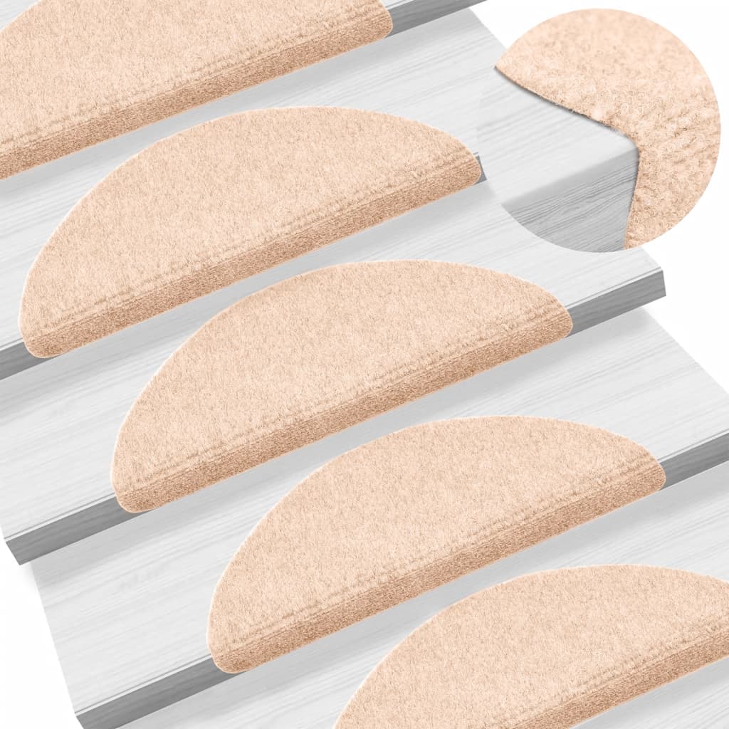 Tappetini Autoadesivi Scale 10 Pz Crema 56x17x3 Cm Agugliati