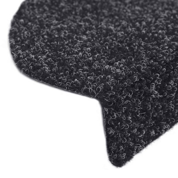 Tappetini Per Scale Adesivi 10 Pz 65x21x4 Cm Neri Agugliati - Image 6