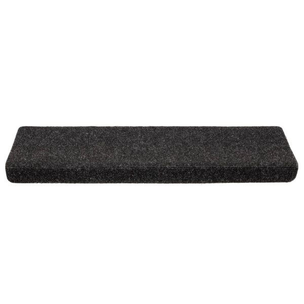 Tappetini Per Scale Tessuto Agugliato 5 Pz 65x21x4 Cm Neri - Image 4