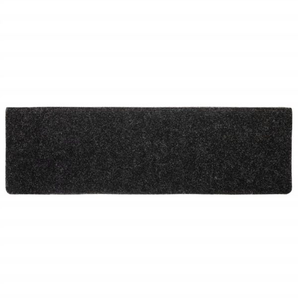 Tappetini Per Scale Tessuto Agugliato 5 Pz 65x21x4 Cm Neri - Image 5