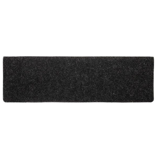 Tappetini Per Scale Tessuto Agugliato 10 Pz 65x21x4 Cm Neri - Image 5